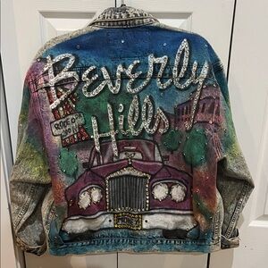 Colorful Beverly Hills Denim Jacket